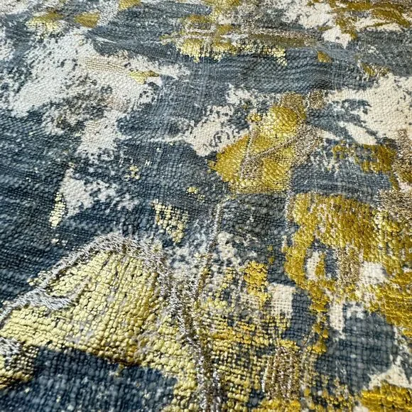 Pottery Barn x Villa Blaise Luciana Pillow Cover in Rain Blue Gold Metallic NEW - Picture 11 of 11